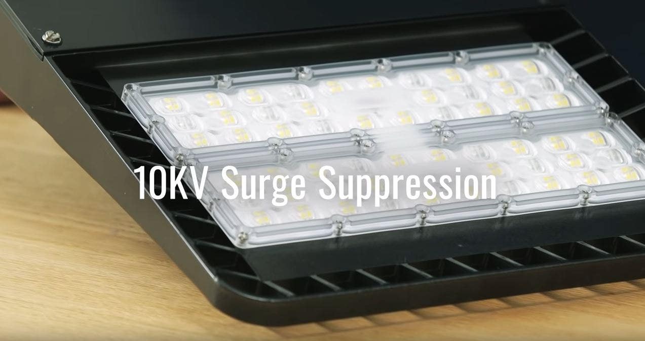 led area light e-ape surge suppression