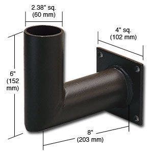 e-conolight 90° Wall Mount Bracket with 2-3/8-inch O.D.