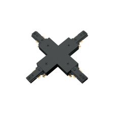 X Connector/Feed for 1-Circuit Track | Black