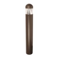 C-Lite Square LED Bollard with Dome Top CCT & Wattage Selectable C-BD-A-BP Series Up to 3000 Lumens Bronze