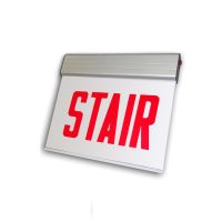 C-lite LED Surface Edgelit Stair Sign | C-EE-A-CHI Series | Double Face | Battery Backup