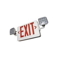 C-Lite LED Exit &amp; Emergency Combo | Single or Double Face | Red Letters | Battery Backup | High Lumen | White
