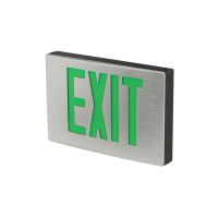 C-Lite LED Aluminum Exit Sign | Single or Double Face | Green Letters | AC Only