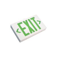 C-Lite LED Exit Sign | Single or Double Face | Green Letters | Battery Backup | Self-Test | White
