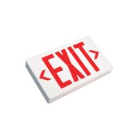 C-Lite LED Exit Sign | Single or Double Face | Red Letters | Battery Backup | Self-Test | White