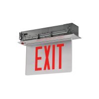 C-Lite LED Recessed Edgelit Exit Sign | C-EE-A-CHI Series | Single Face | AC only