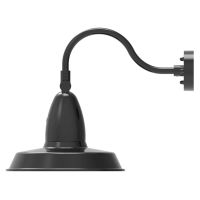 C-Lite LED Gooseneck Light w/ 14-inch Straight Shroud Side Angle