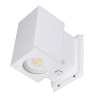 NICOR® LED Square Wall Sconce | OWCQ Series | Up or Down | 5000K | White