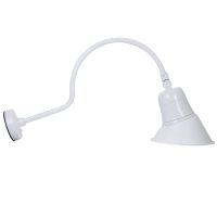 LED Gooseneck Light | E-WDG Series | 10-inch Angled Shroud | 3000K | White