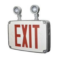 savr® Wet Listed Low Profile LED Exit & Emergency Combo Light 