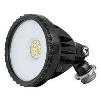 savr® Compact Round LED Flood Light w/ 1/2-inch Adjustable Fitter E-FFD Series 1200 Lumens 5000K Dark Bronze