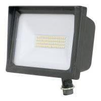 savr® Compact Square LED Flood Light w/ 1/2-inch Adjustable Fitter E-FFD Series 4900 Lumens 4000K Dark Bronze