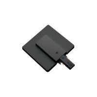 Outlet Box Feed (Reverse Polarity) for 2-Circuit Track | Black
