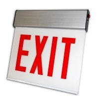C-Lite LED Surface Edgelit Exit Sign | C-EE-A-CHI Series | Single Face | Battery Backup