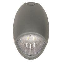 LED Wet Listed-Cold Location Emergency Light | E-XML5 Series | Replaces 120W Incandescent | Battery Backup | Self-Test | Silver