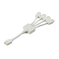 4-Way Power Splitter for LED Flexible Cable | E-CL Series | White