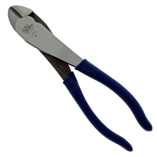 IDEAL 8 in Dipped Grip Diagonal-Cutting Plier with Angled Head 35-029 USA 