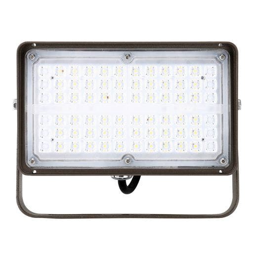GKOLED LED Flood Light w Trunnion Mount GKOFD08 Series 7800 Lumens 4000K or 5000K Bronze