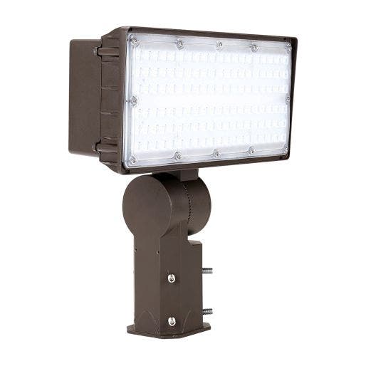 GKOLED LED Flood Light w 2 inch Adjustable Fitter GKOFD08 Series 13 500 Lumens 4000K or 5000K Bronze