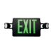 C-Lite LED Exit & Emergency Light Combo Battery Backup Green Letters C-EE-B Series 154 Lumen 5000K Black