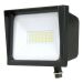 savr® Compact Square LED Flood Light w/ 1/2-inch Adjustable Fitter E-FFD Series 6900 Lumens 4000K or 5000K Dark Bronze