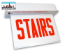LED Recessed Edgelit Stairs Sign | E-X1ER Series | Single Face | AC only