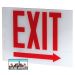 Glass Panel for E-X1X Series Exit Signs | Right Arrow