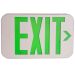 LED Exit Sign | E-XPL Series | Single or Double Face | Green Letters | Battery Backup | White