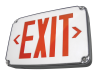 C-Lite LED Wet Listed-Cold Location Compact Exit Sign | C-EE-A-EX Series | Double Face | Red Letters | AC Only | White