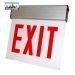 LED Surface Edgelit Exit Sign | E-X1ES Series | Single Face | AC only