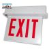 LED Recessed Edgelit Exit Sign | E-X1ER Series | Single Face | AC only