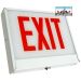 LED Exit Sign | E-X1X Series | Single Face Steel | Battery Backup | White