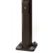 4-inch | 20-foot Square Steel Light Pole | 0.120 Wall Thickness | Dark Bronze