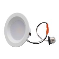 NaturaLED® 500 Lumens RL Series 4-inch LED Downlight Retrofit 9W 3000K E26 Adaptor Included 120v White