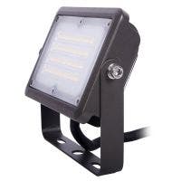 NaturaLED® LED Flood Light w/ Yoke Mount & Built-In Photocell Side View