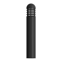 NaturaLED® Up to 1080 Lumens LED-FX55BLD Series 5.5-inch Round LED Bollard 32-inch Tall Round Louvered Open CCT & Wattage Selectable Up to 18W 3000K, 4000K or 5000K 120 - 277v Black