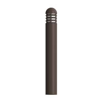 NaturaLED® Up to 1080 Lumens LED-FX55BLD Series 5.5-inch Round LED Bollard 42-inch Tall Round Louver Frosted CCT & Wattage Selectable Up to 18W 3000K, 4000K or 5000K 120 - 277v Bronze