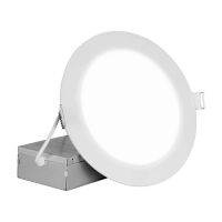 NICOR® 921 Lumens REL Series 6-inch Edgelit Recessed LED Downlight 11.8W 3000K 120v White