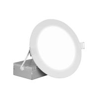 NICOR® 1279 Lumens REL Series 8-inch Edgelit Recessed LED Downlight 17.9W 2700K 120v White