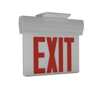 savr® | Economy Edge Lit LED Exit Sign | White