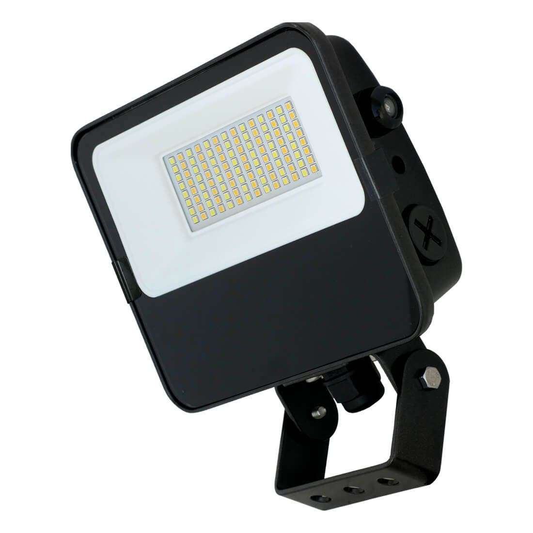 C-Lite LED Flood Light w/ Adjustable Yoke Mount | CCT & Wattage Selectable  | Photocell Included | C-FL-A-FLW Series | Up to 5200 Lumens | Dark Bronze
