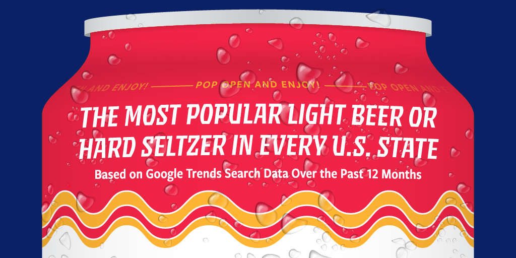 The Most Popular Light Beer or Hard Seltzer in Every State