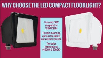 LED compact floodlight