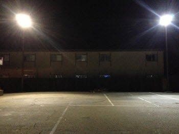 Motel 6 with LED Floodlights