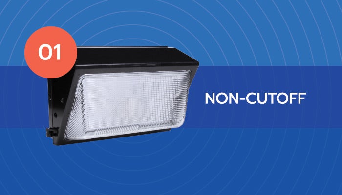 Non cutoff LED wall pack
